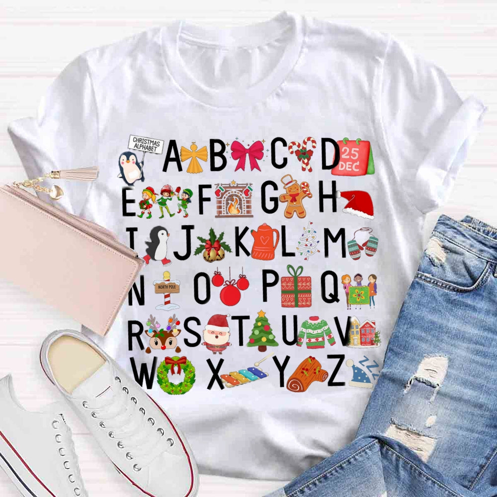 Christmas Alphabet T-shirt