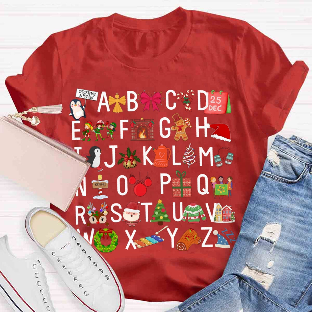 Christmas Alphabet T-shirt