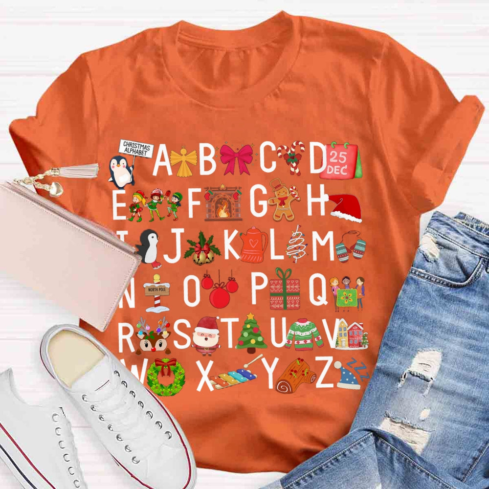 Christmas Alphabet T-shirt