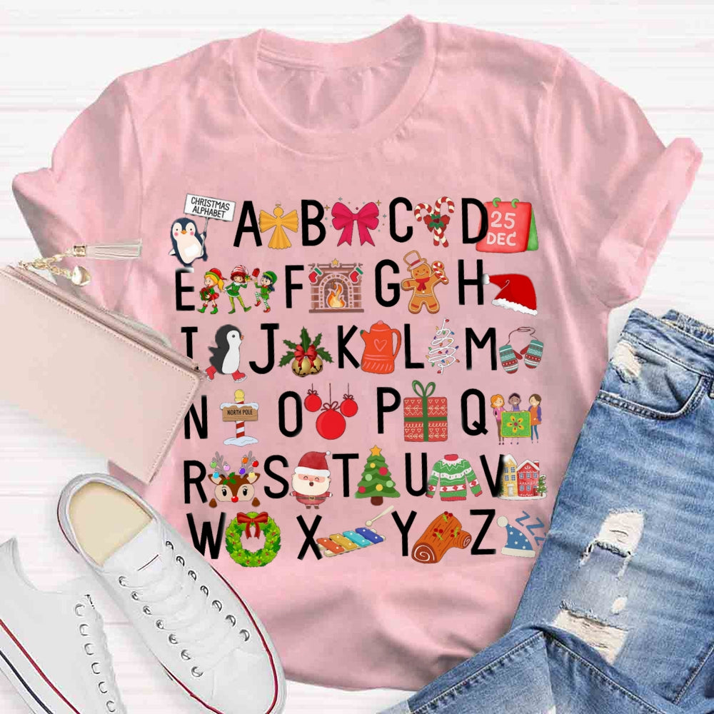 Christmas Alphabet T-shirt