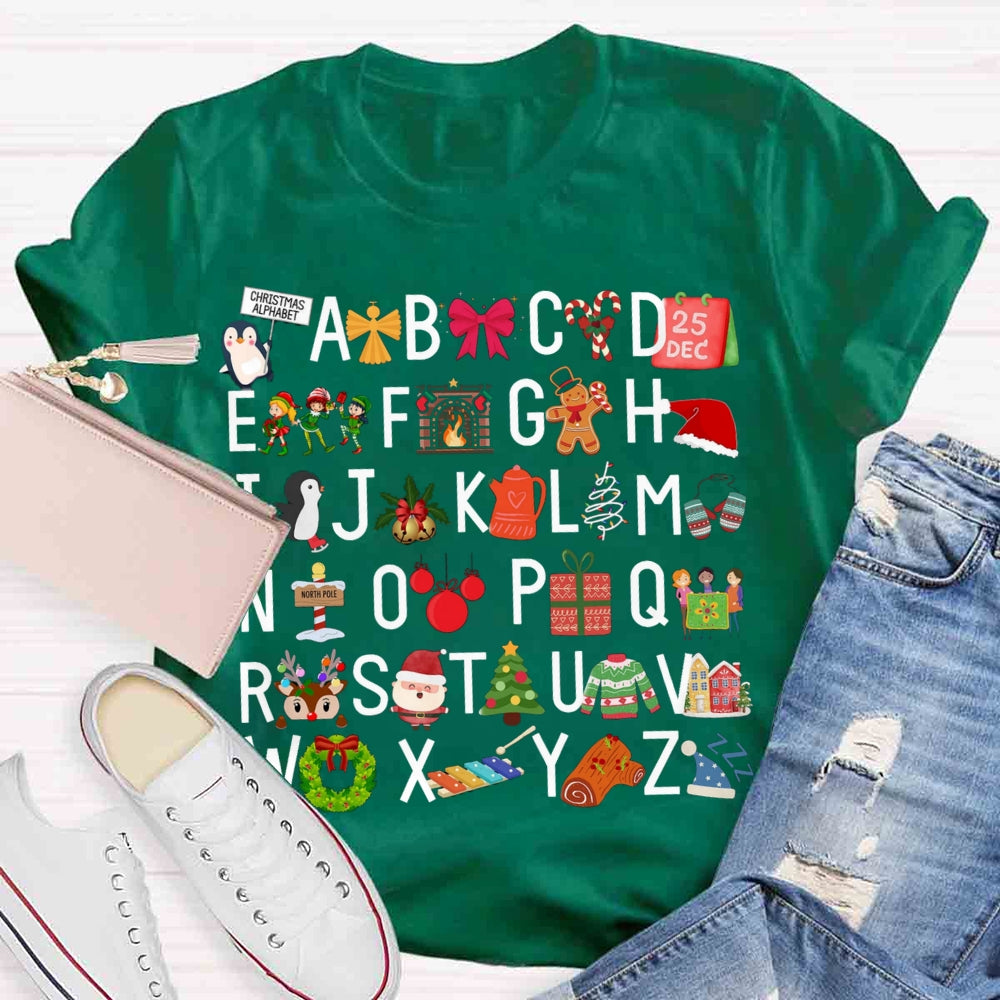 Christmas Alphabet T-shirt