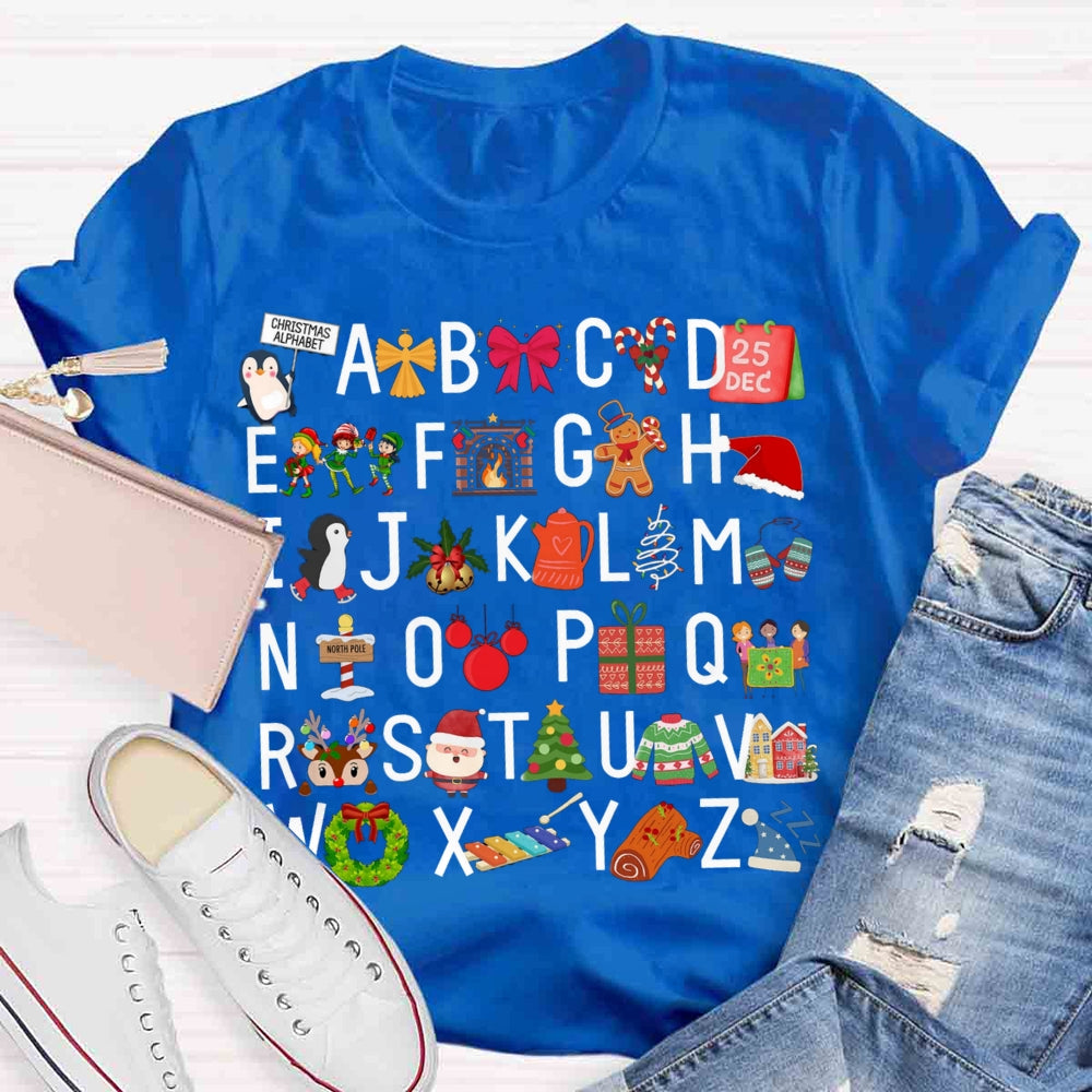 Christmas Alphabet T-shirt