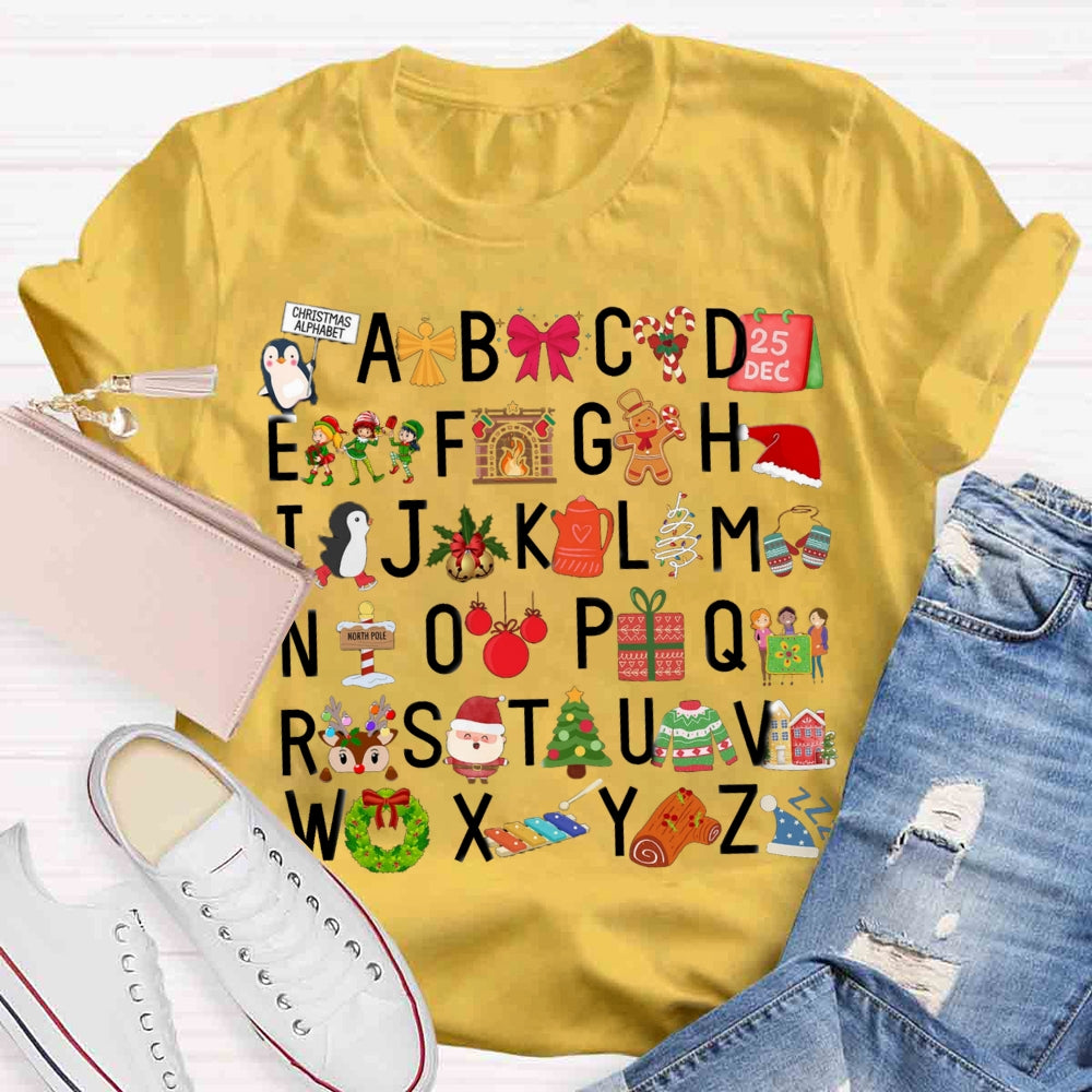 Christmas Alphabet T-shirt