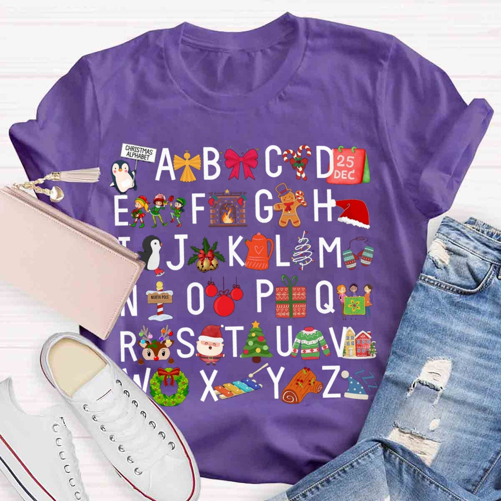 Christmas Alphabet T-shirt