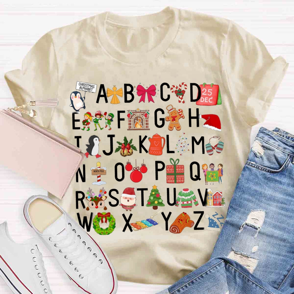 Christmas Alphabet T-shirt