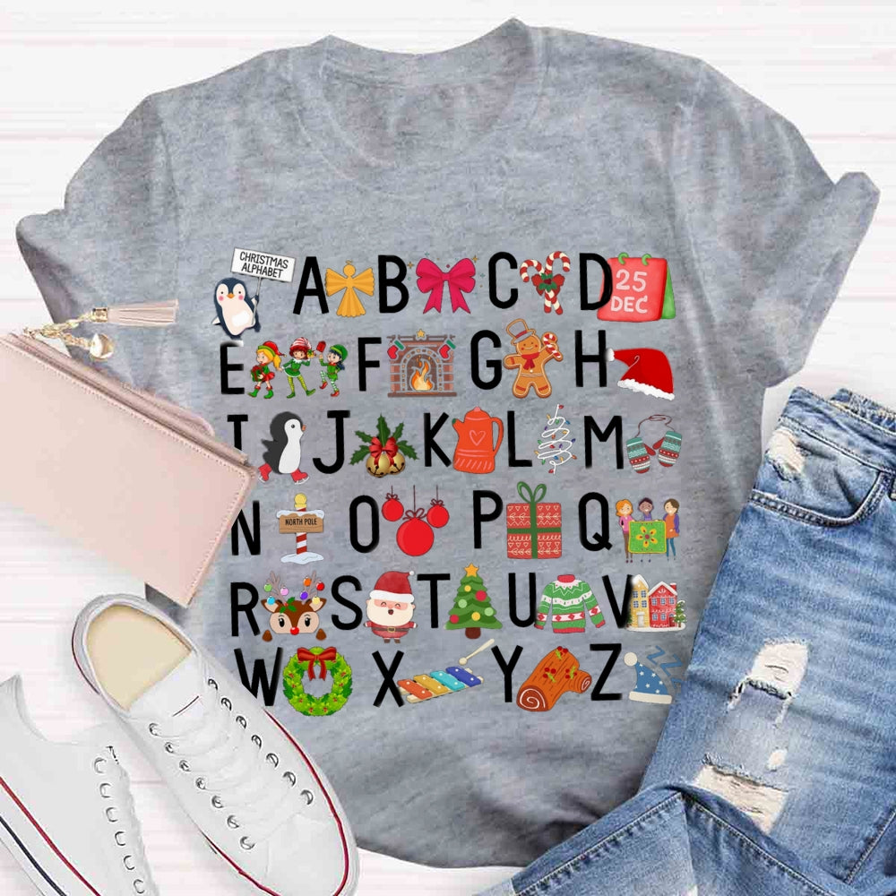 Christmas Alphabet T-shirt