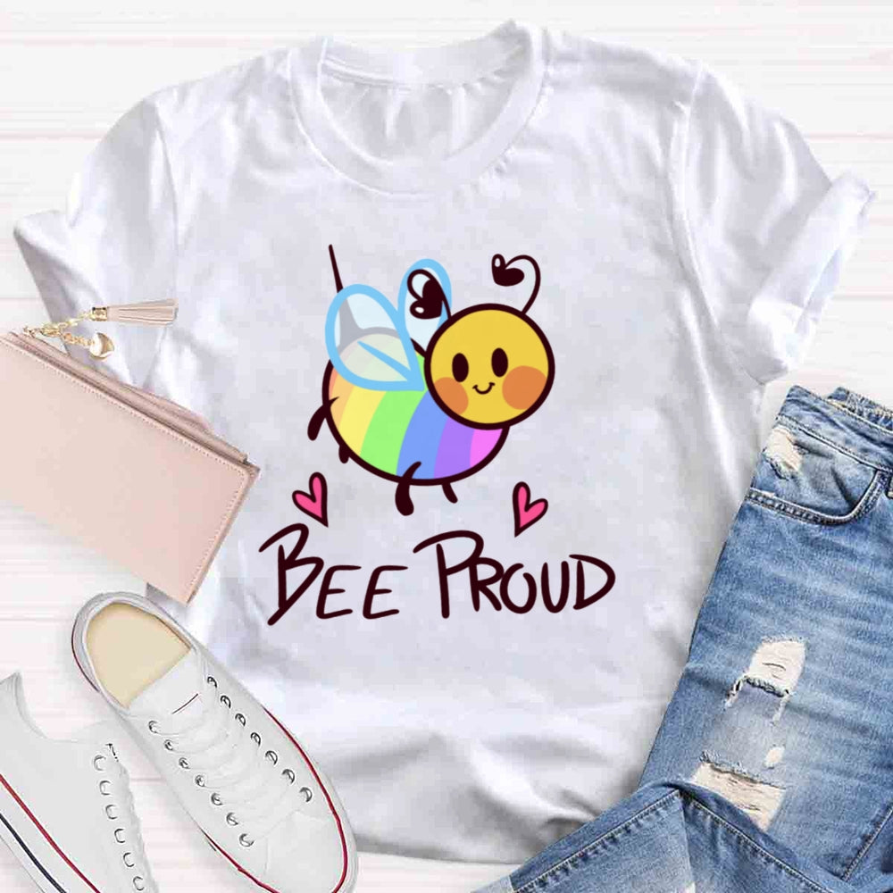 Bee Proud Rainbow T-shirt