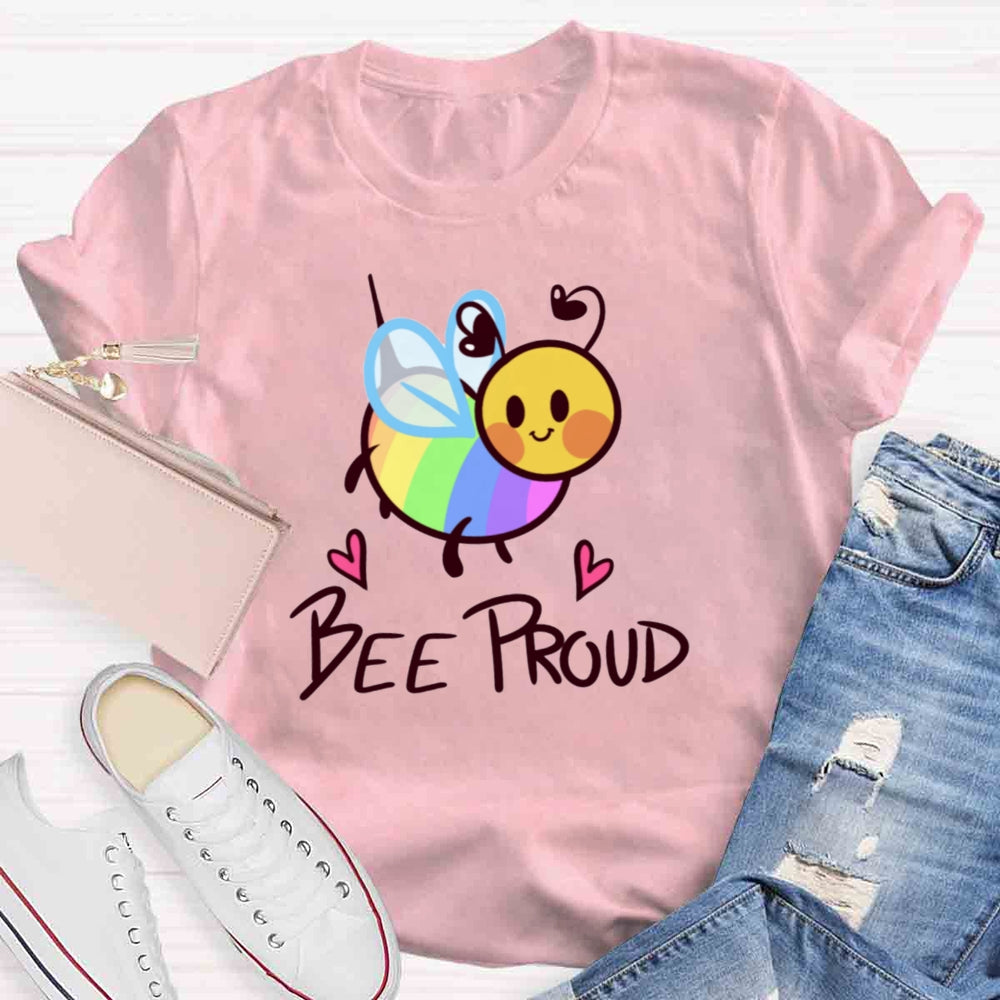 Bee Proud Rainbow T-shirt