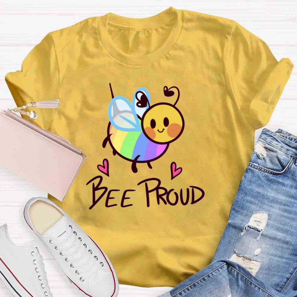 Bee Proud Rainbow T-shirt