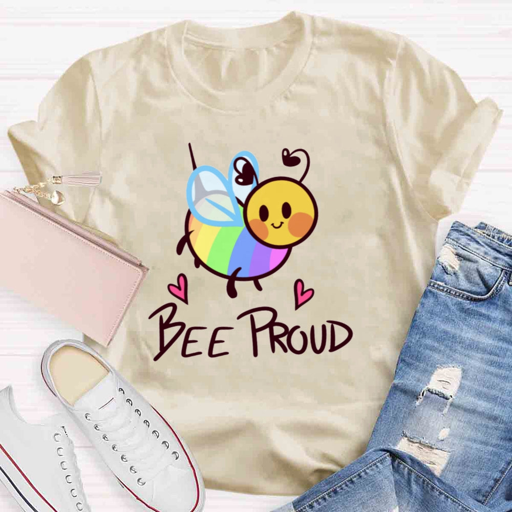 Bee Proud Rainbow T-shirt