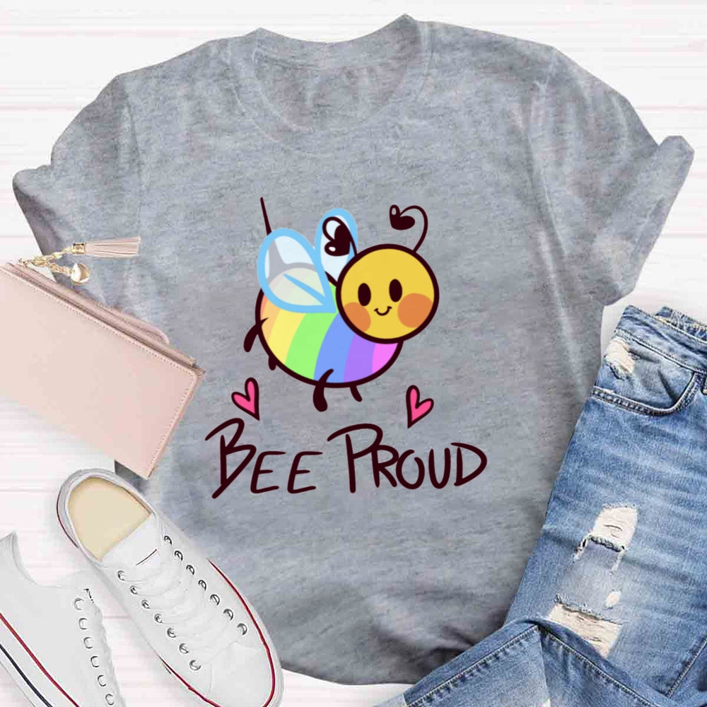 Bee Proud Rainbow T-shirt