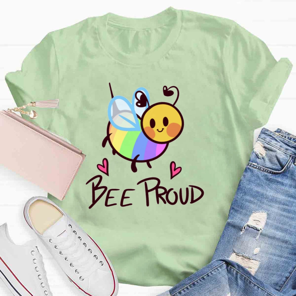 Bee Proud Rainbow T-shirt