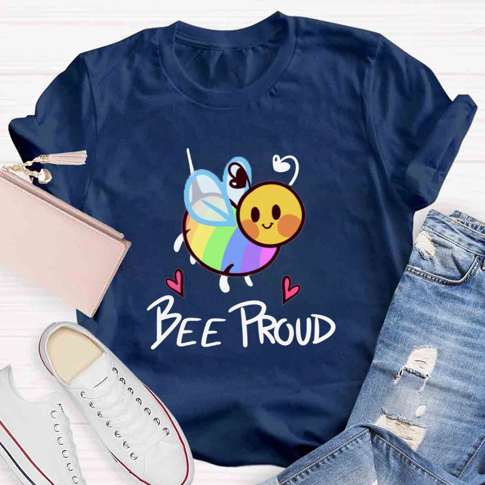 Bee Proud Rainbow T-shirt