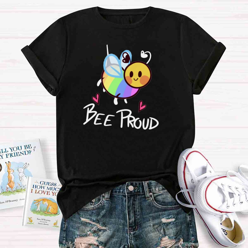 Bee Proud Rainbow T-shirt