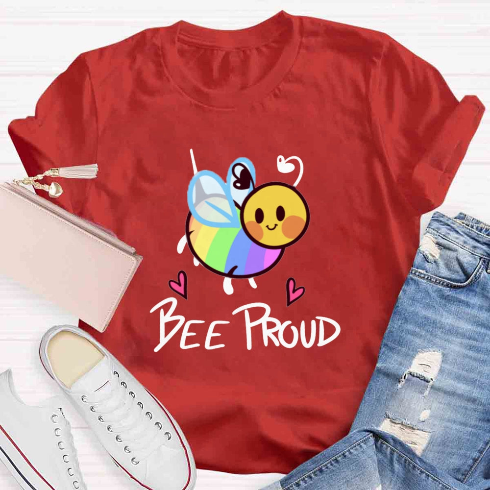 Bee Proud Rainbow T-shirt