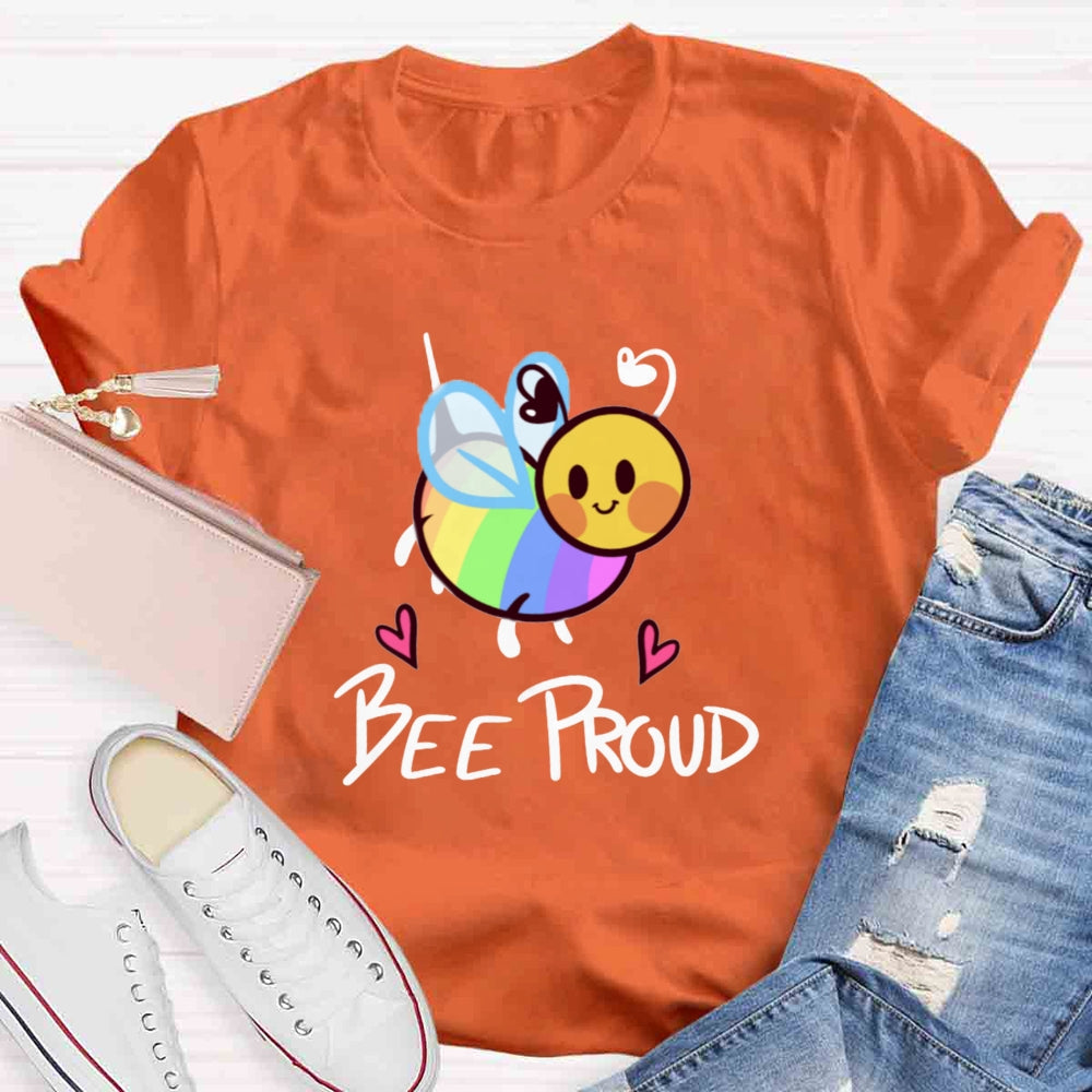 Bee Proud Rainbow T-shirt