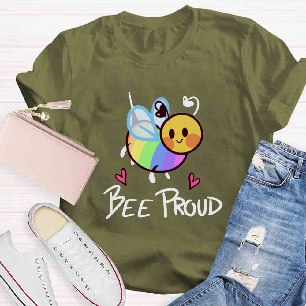 Bee Proud Rainbow T-shirt