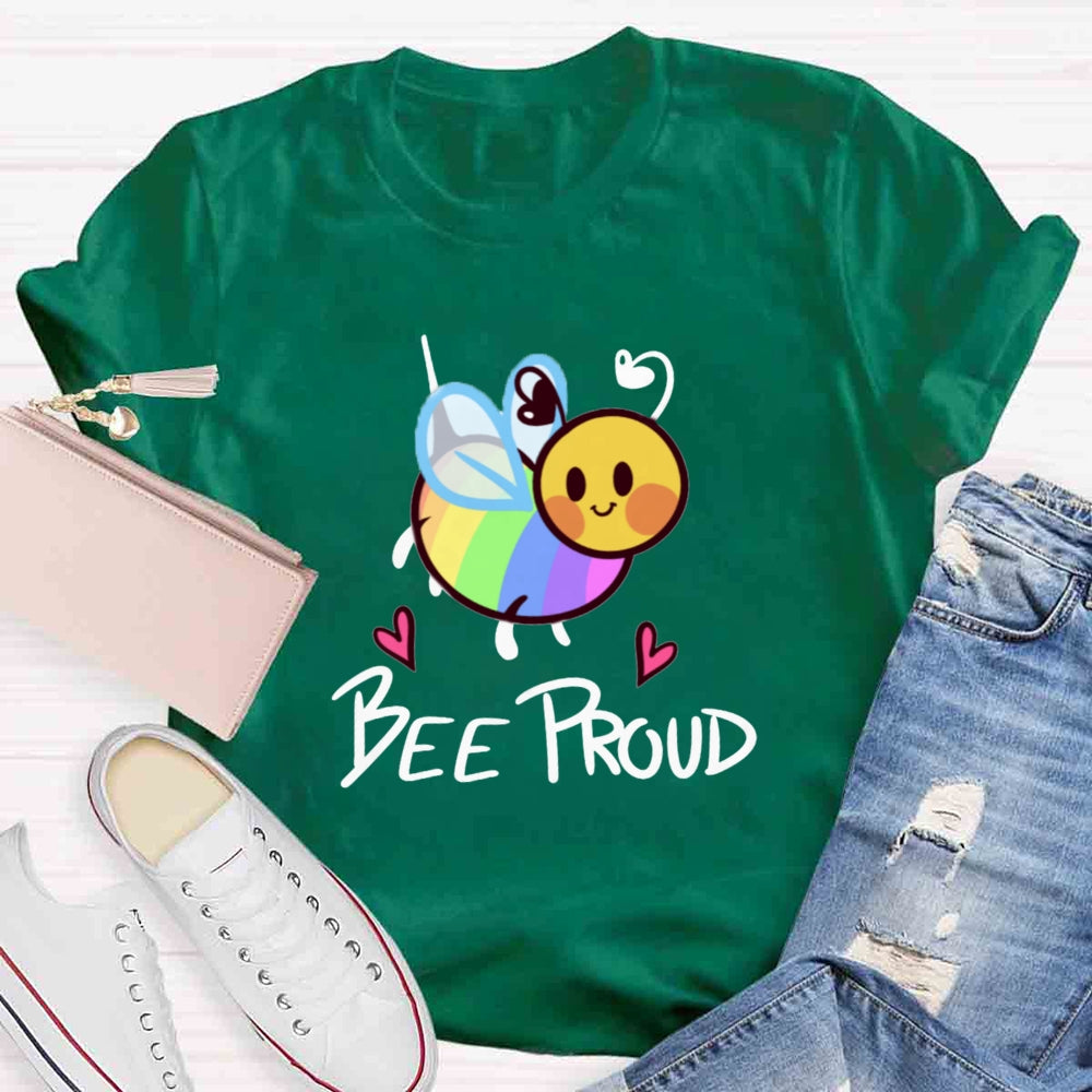 Bee Proud Rainbow T-shirt