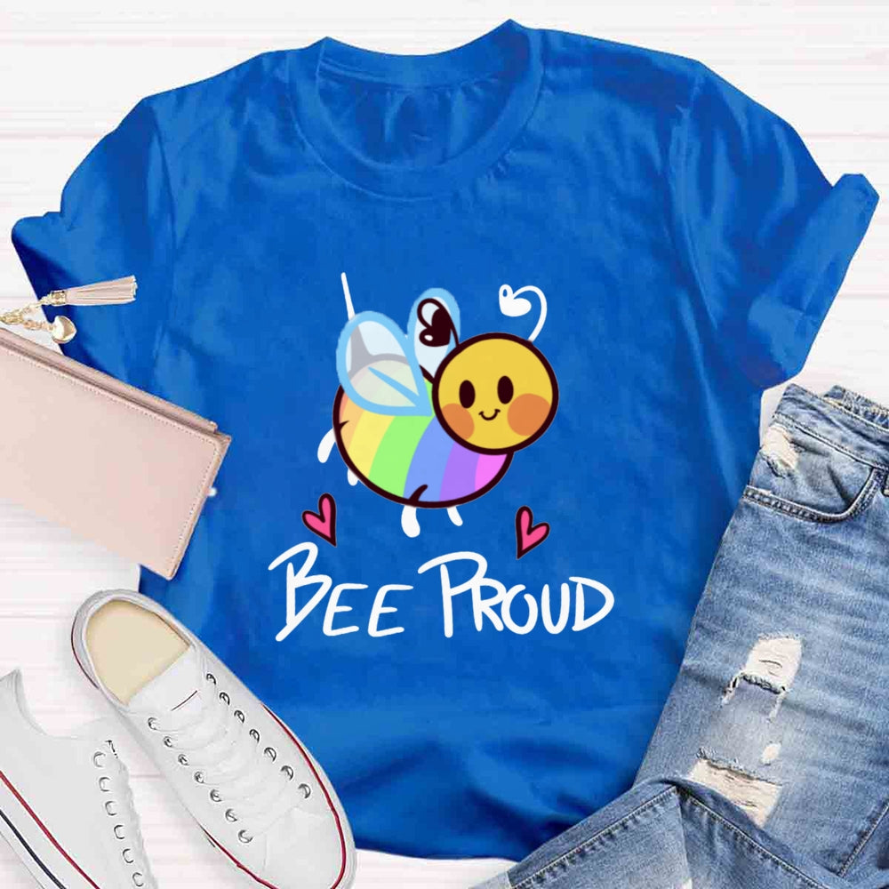 Bee Proud Rainbow T-shirt