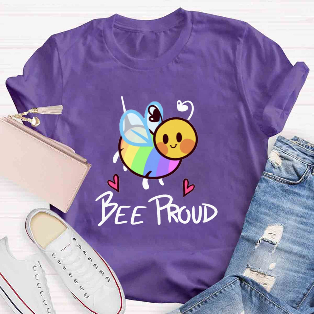 Bee Proud Rainbow T-shirt