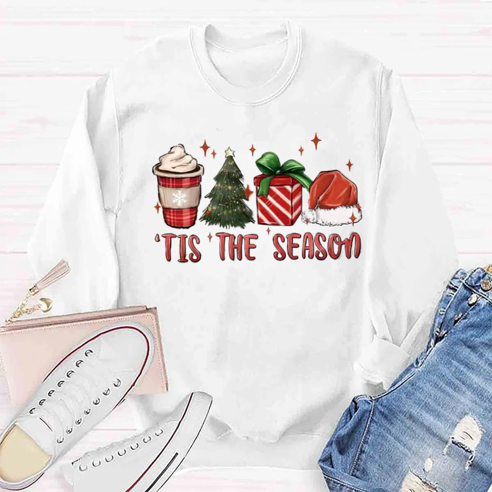 Tis The Season Red Christmas Sweatshirt