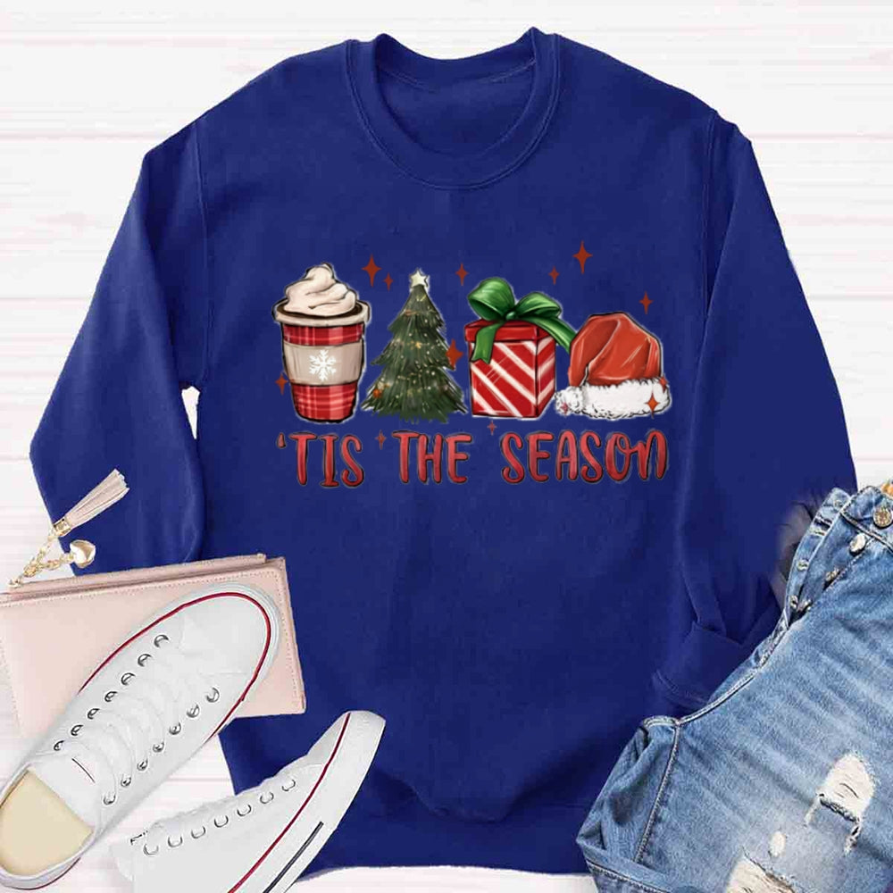 Tis The Season Red Christmas Sweatshirt