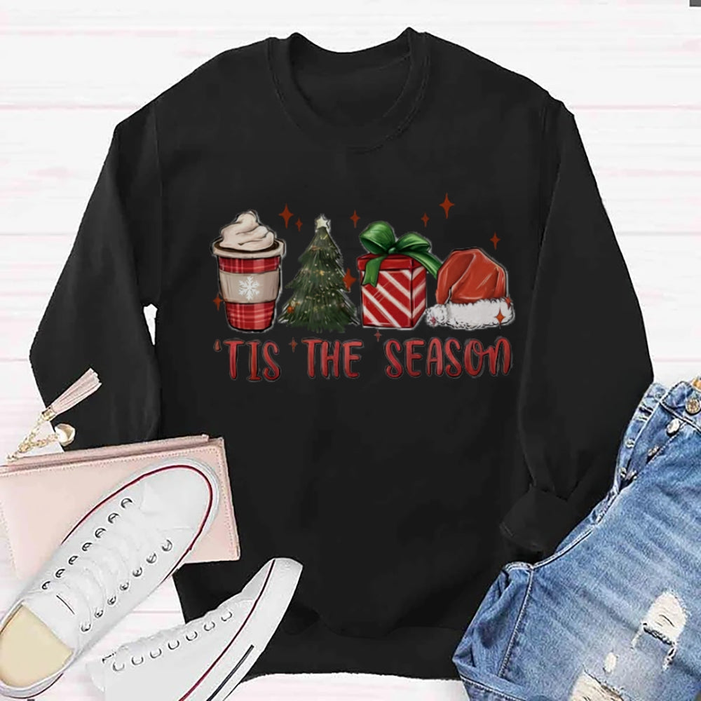 Tis The Season Red Christmas Sweatshirt