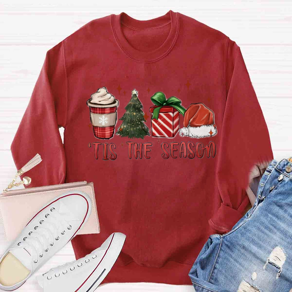 Tis The Season Red Christmas Sweatshirt