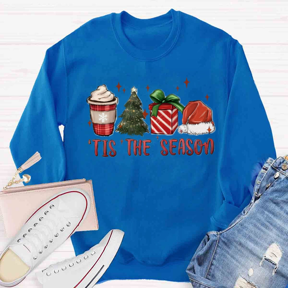 Tis The Season Red Christmas Sweatshirt