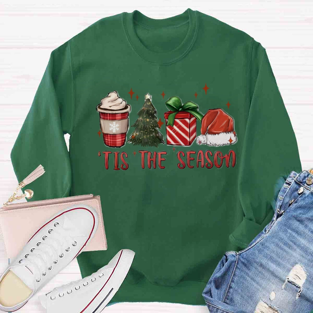 Tis The Season Red Christmas Sweatshirt