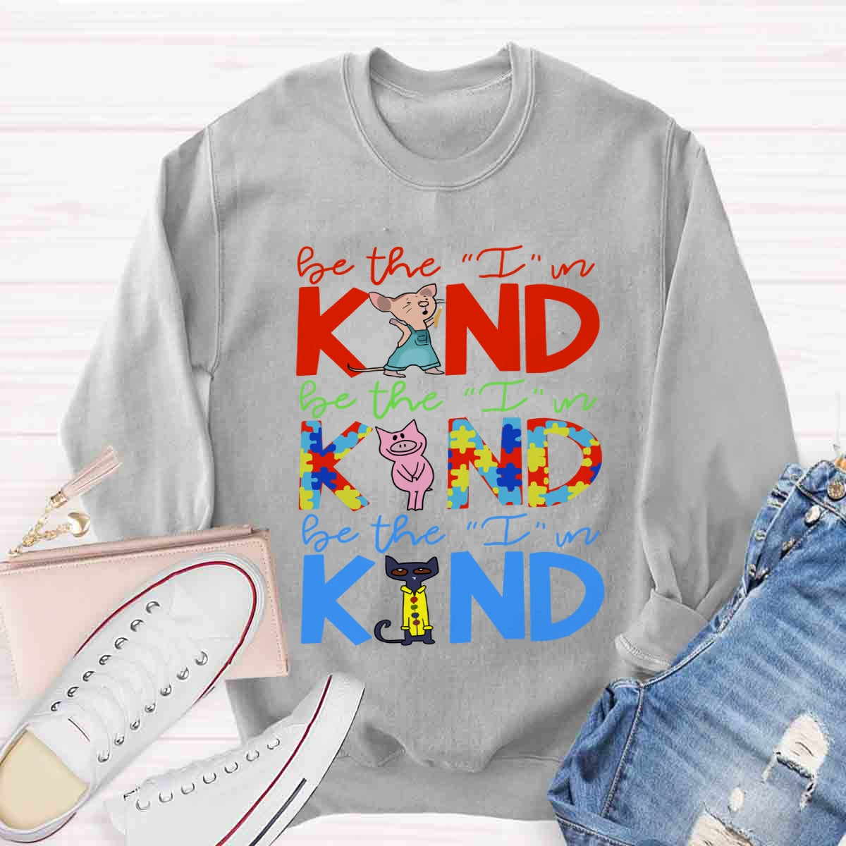 Book Characters Be The I In Kind Choose Kindness  Sweatshirt