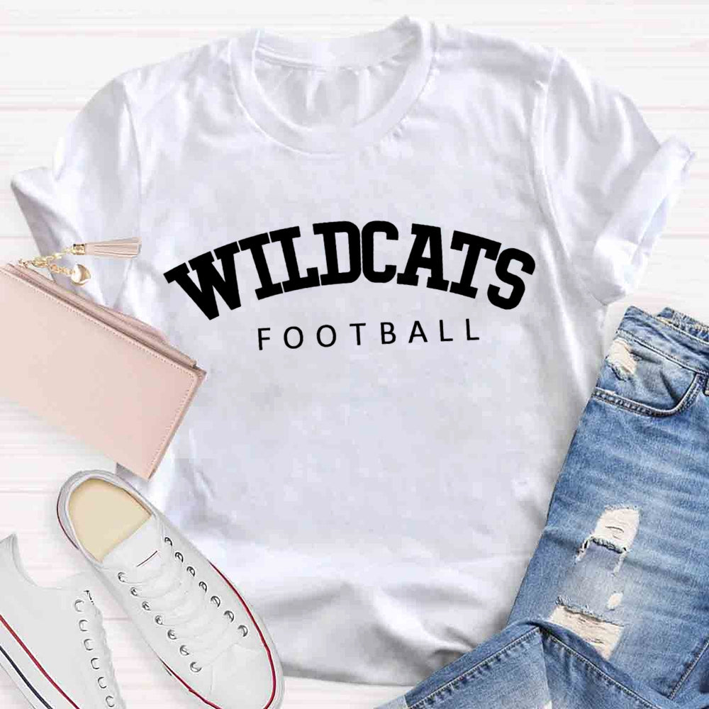 Personalized Mascot Name Football T-shirt