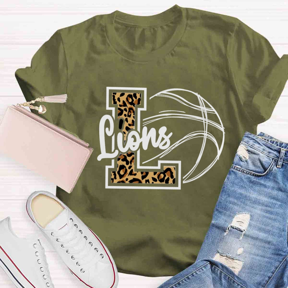 Personalized Mascot Leopard T-shirt