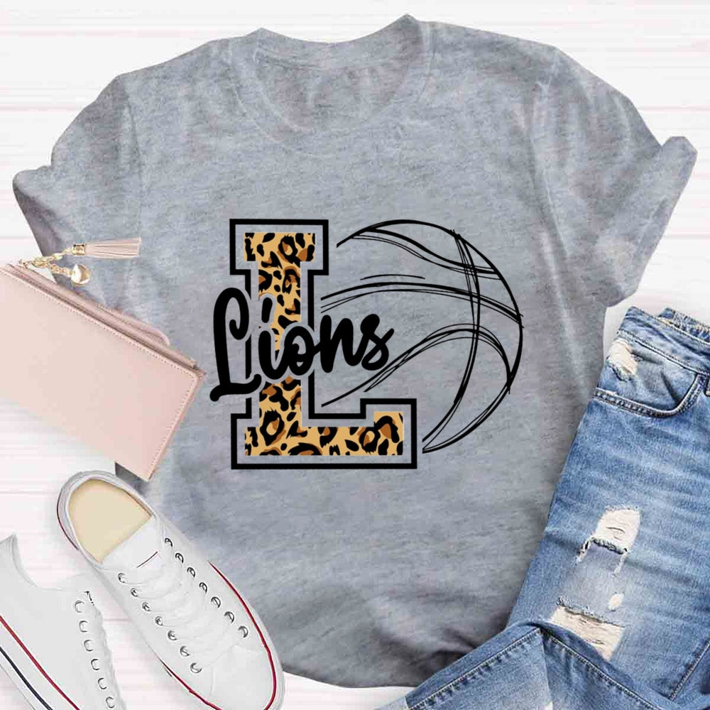 Personalized Mascot Leopard T-shirt