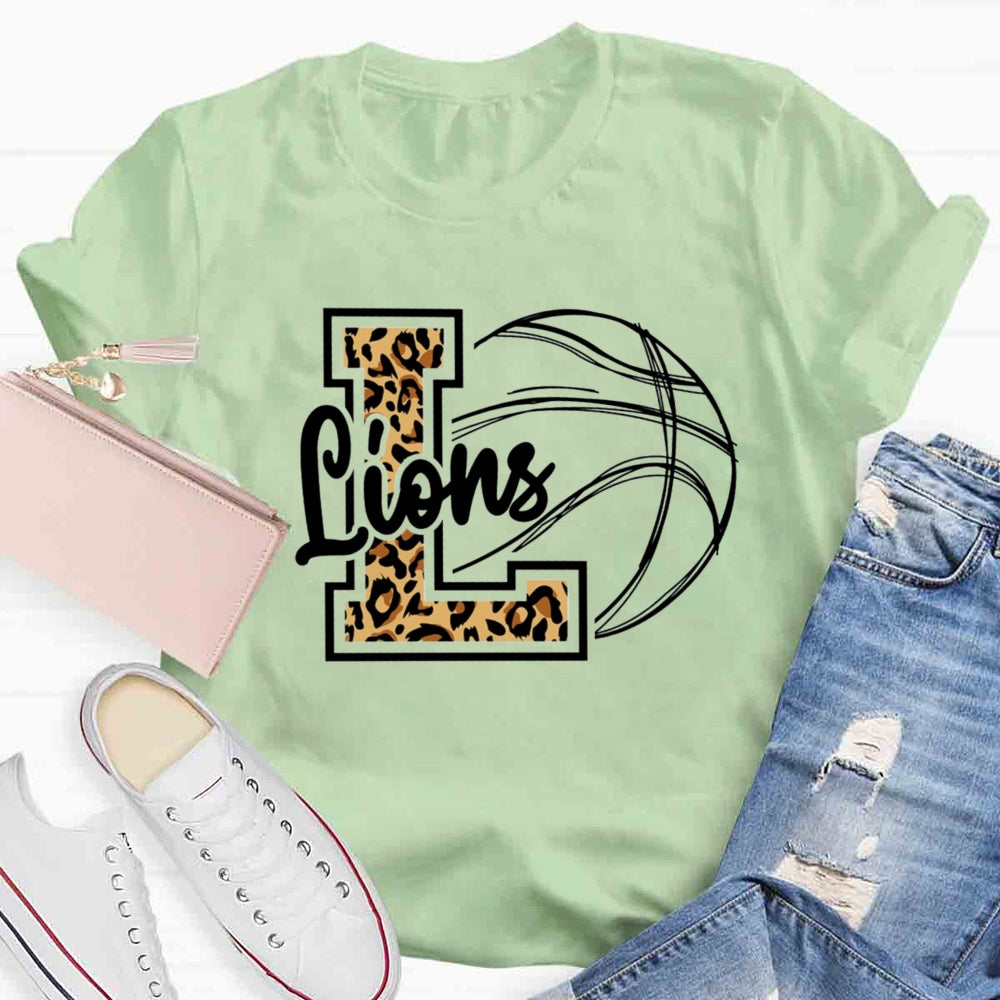 Personalized Mascot Leopard T-shirt