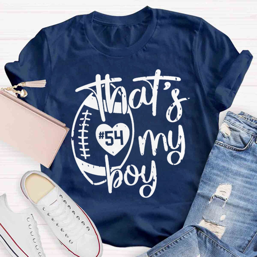 Personalized Number That's My Boy T-shirt