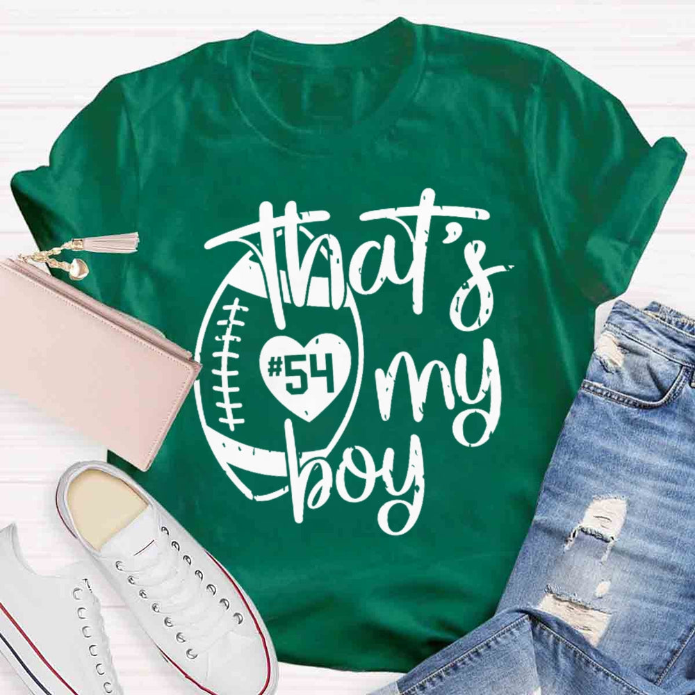 Personalized Number That's My Boy T-shirt