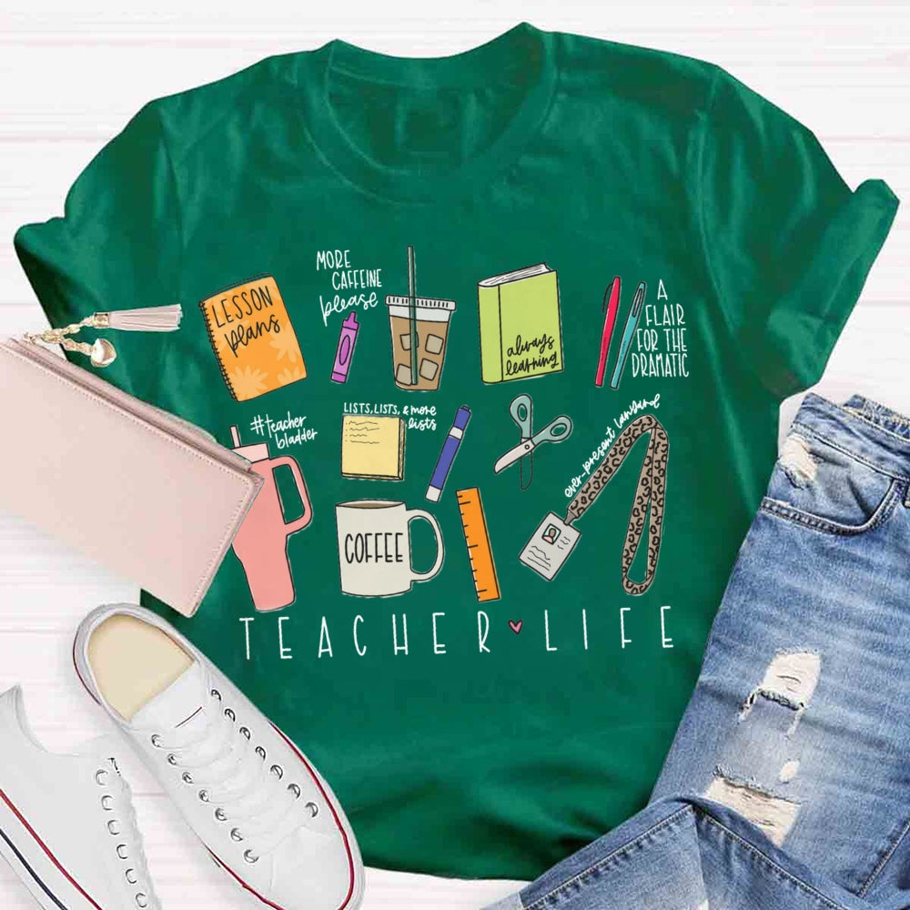 Teacher Life Teaching Tool T-shirt