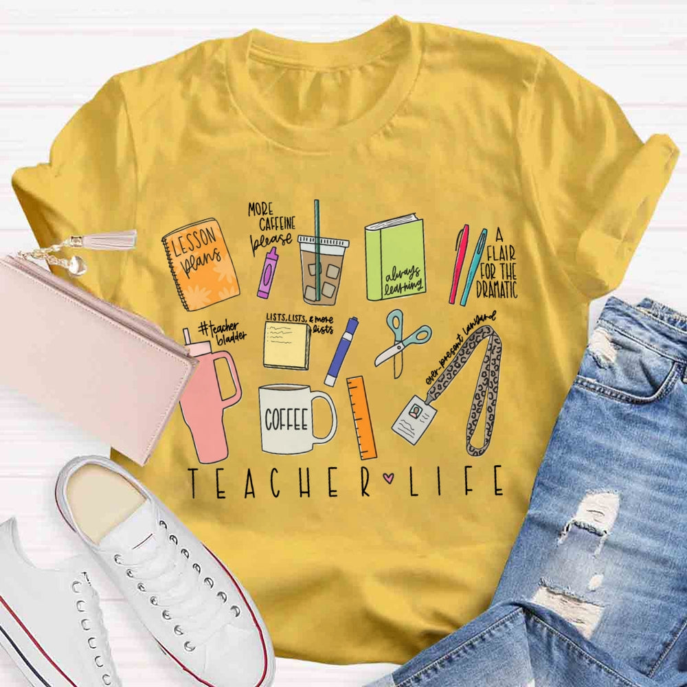 Teacher Life Teaching Tool T-shirt