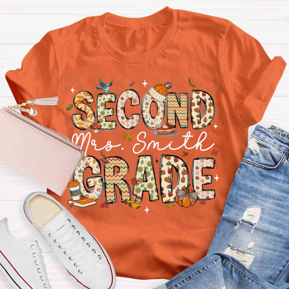 Personalized Name Fall Season T-shirt