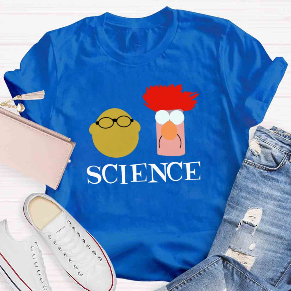 Science with Bunsen and Beaker T-shirt