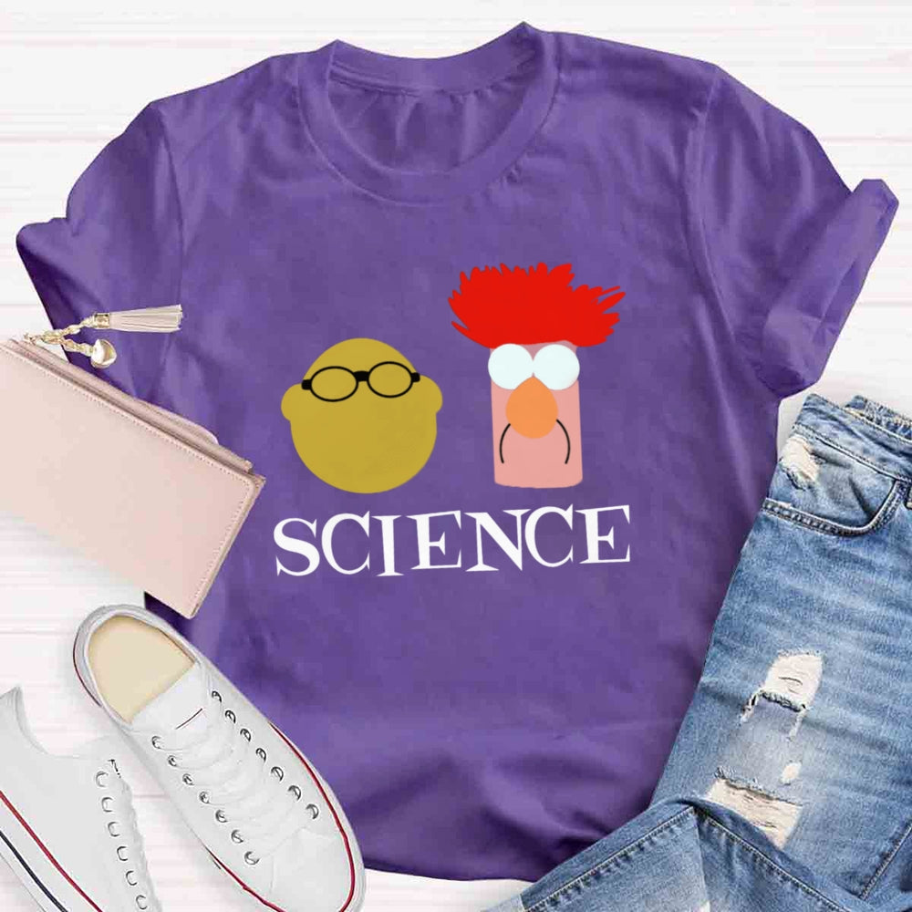 Science with Bunsen and Beaker T-shirt