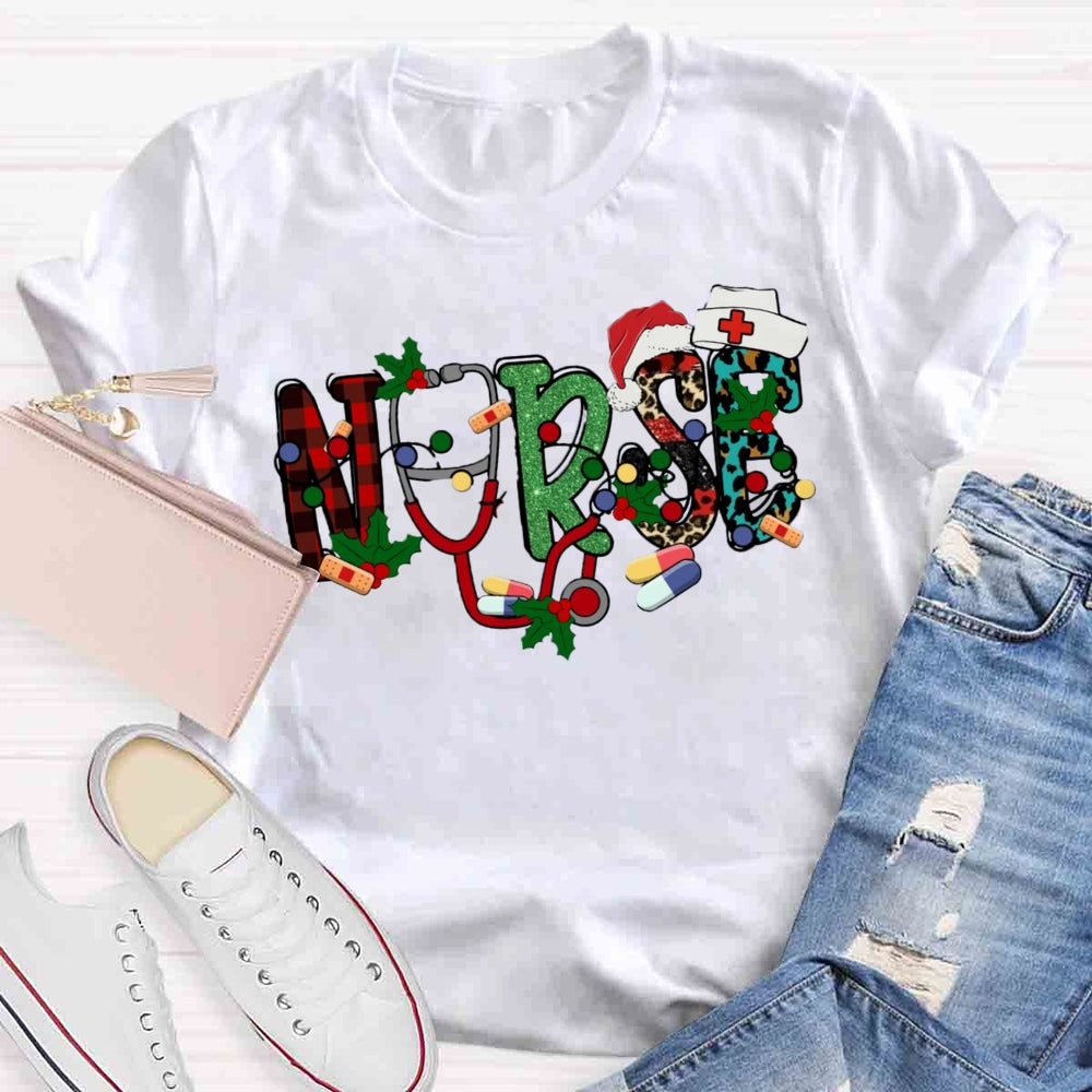 Christmas Nurse T-shirt