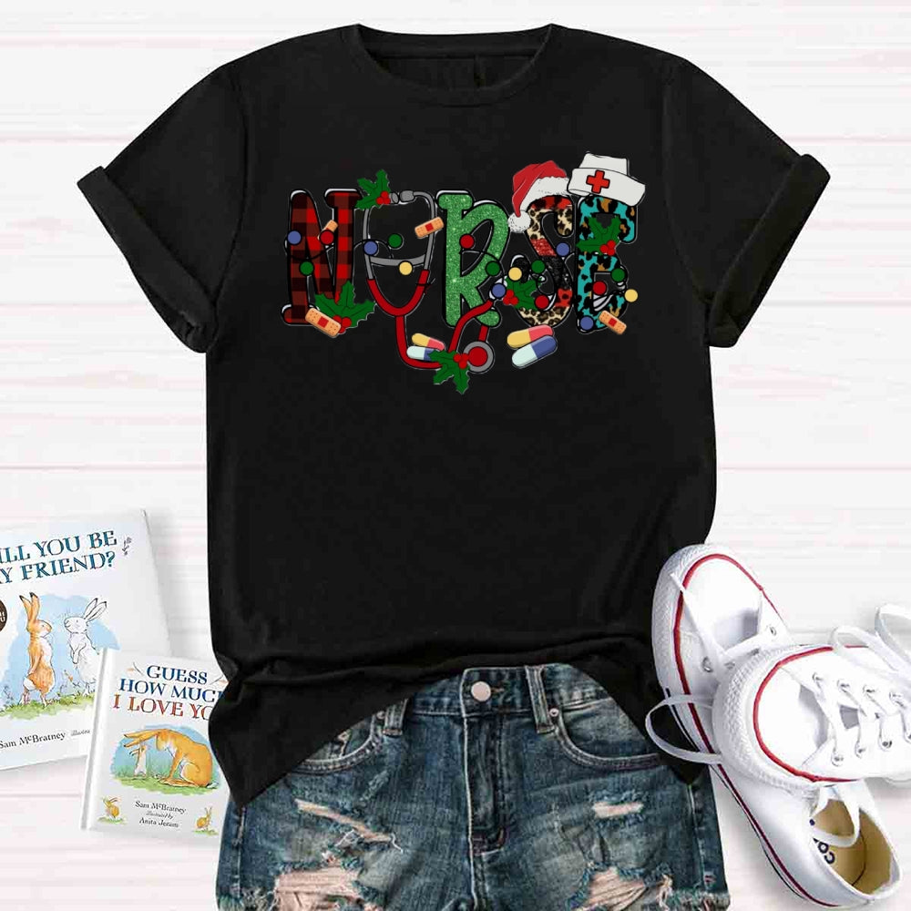 Christmas Nurse T-shirt