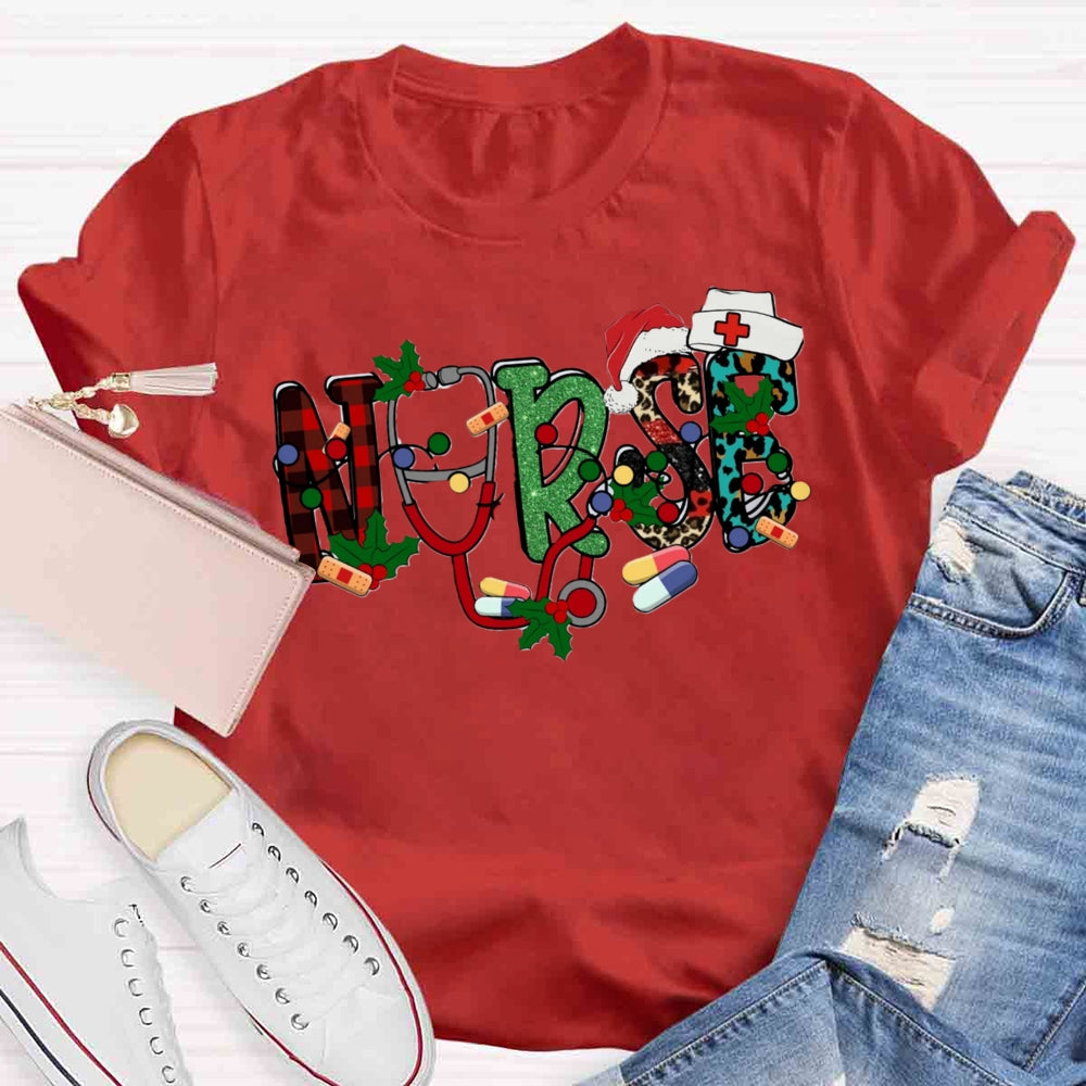 Christmas Nurse T-shirt