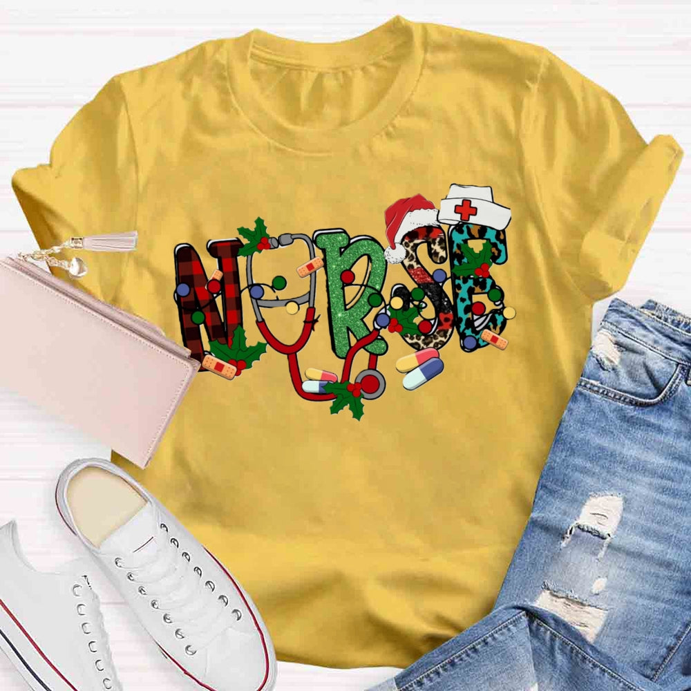 Christmas Nurse T-shirt