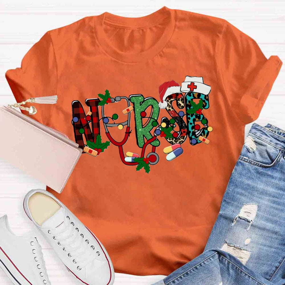 Christmas Nurse T-shirt