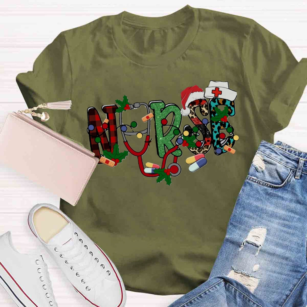 Christmas Nurse T-shirt