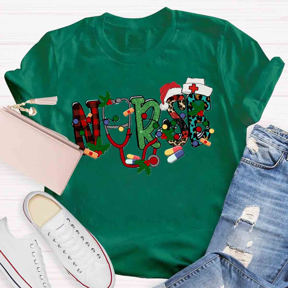 Christmas Nurse T-shirt