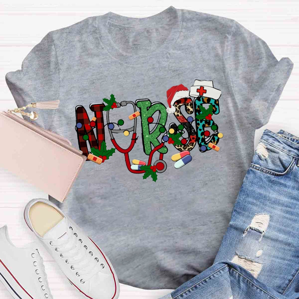 Christmas Nurse T-shirt